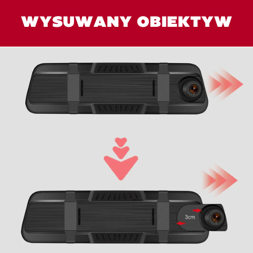 Kamera samochodowa 4K ULTRA HD Lusterko - Zefiro